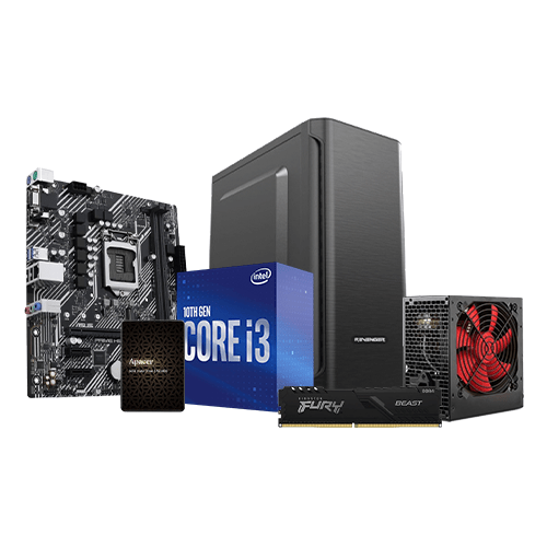 INTEL CORE I3 10TH GEN ASUS PRIME H510M-E 8GB RAM 240GB SSD CORPORATE PC