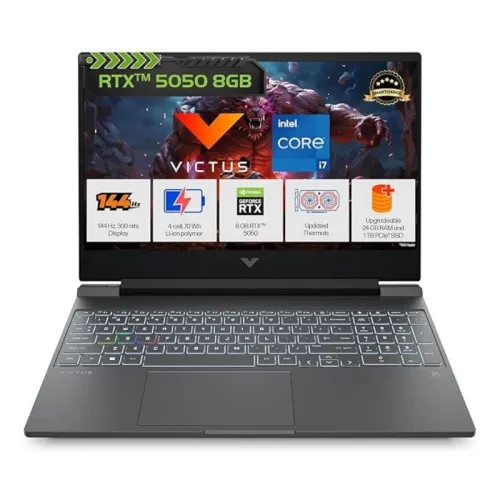 HP Victus 15-fa2391TX Intel Corei7 13th Gen 15.6ʺFHD IPSLED 144Hz NVIDIA RTX 5050 8GB GAMING LAPTOP